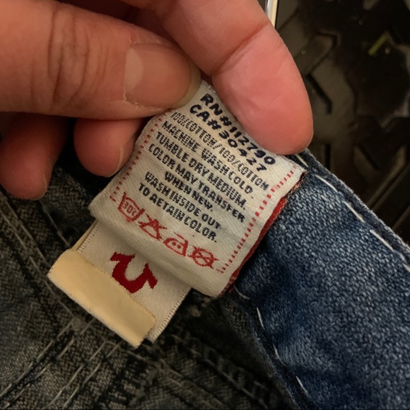 [SOLD] True Religion Mens Joey Blue Denim Super T Bootcut Jeans - Picture 11 of 14